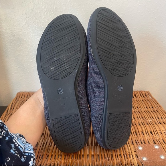 Rothy's The Flats Women's Size 7.5 Navy Ballet Slip On Round Toe Comfort Shoes - Picture 7 of 8